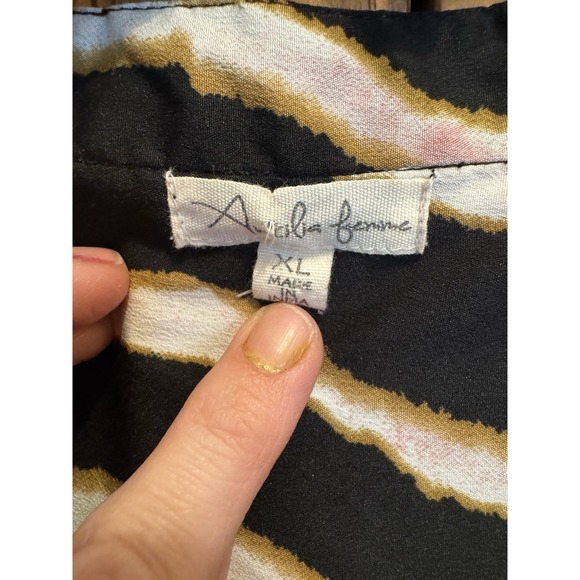 Zebra Animal Print Flowy Sleeveless Print Ethnic Tribal Boho Festival Blouse XL - Picture 2 of 7